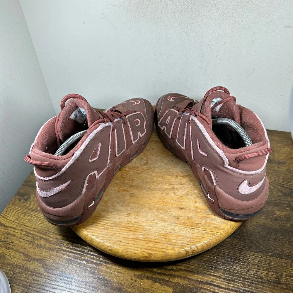 Nike Air More Uptempo 96 Earth Brown Pink DV3466-200 Mens 10 Basketball Shoes